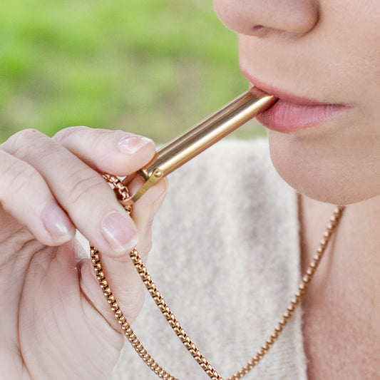 Inhalace in rose gold
